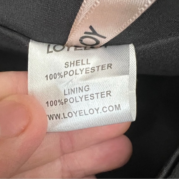 Loyeloy V Neck Chiffon Short Sleeve High Slit Pleated Front Formal Bridesmaid 22 - Picture 6 of 11